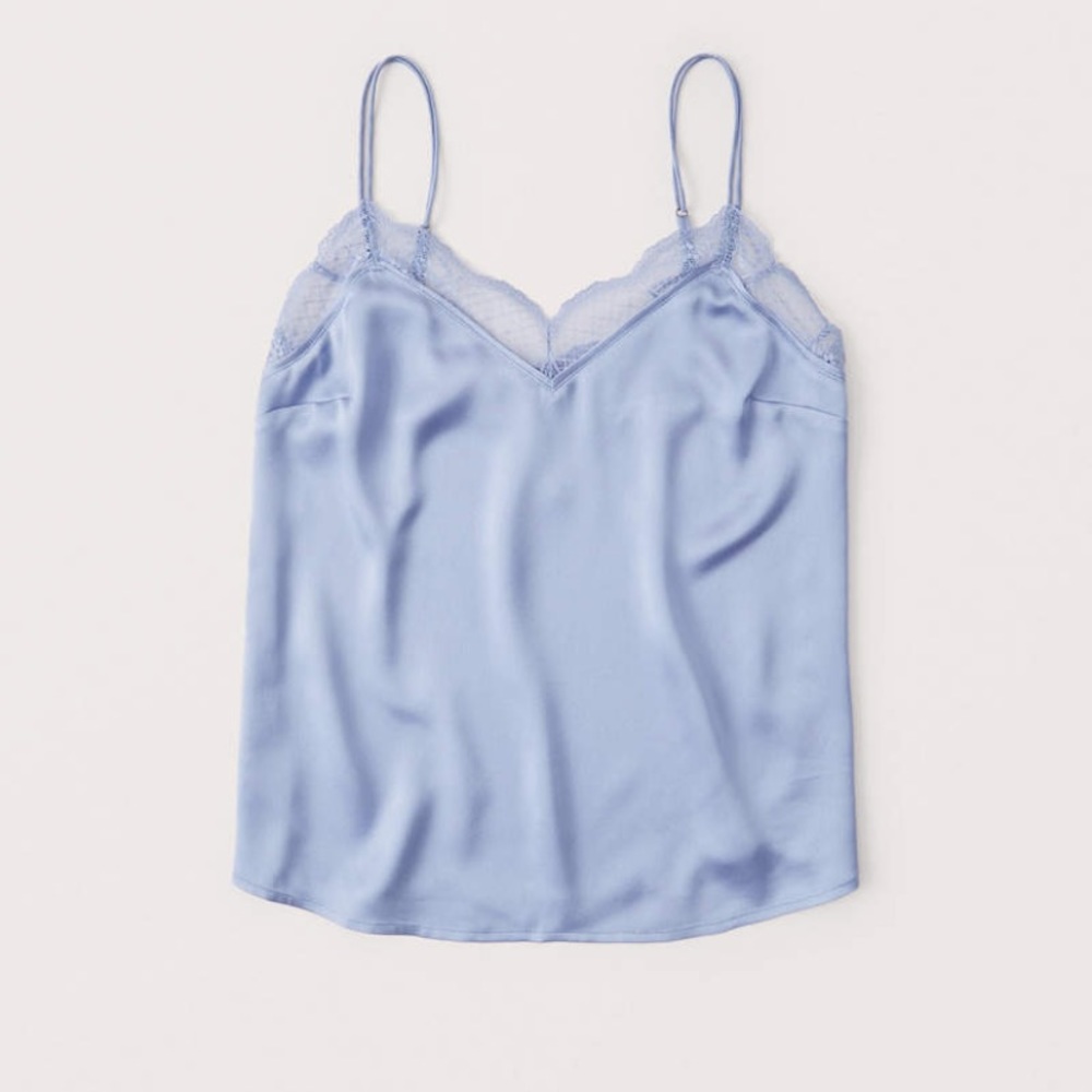 Abercrombie and Fitch - Blue Lace Trim Cami